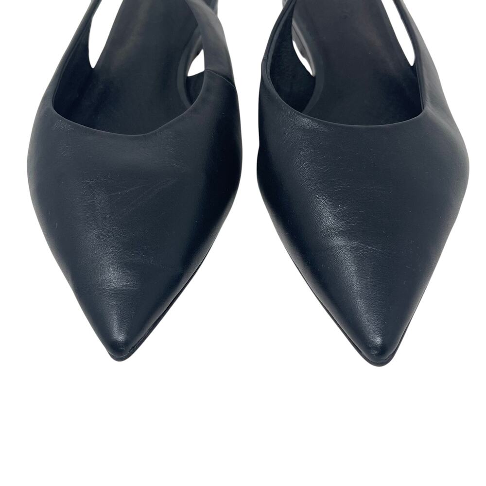 Tony Bianco Women's Javier Pointed Toe Slingback Flats - Black - Size 7.5 - Picture 6 of 9